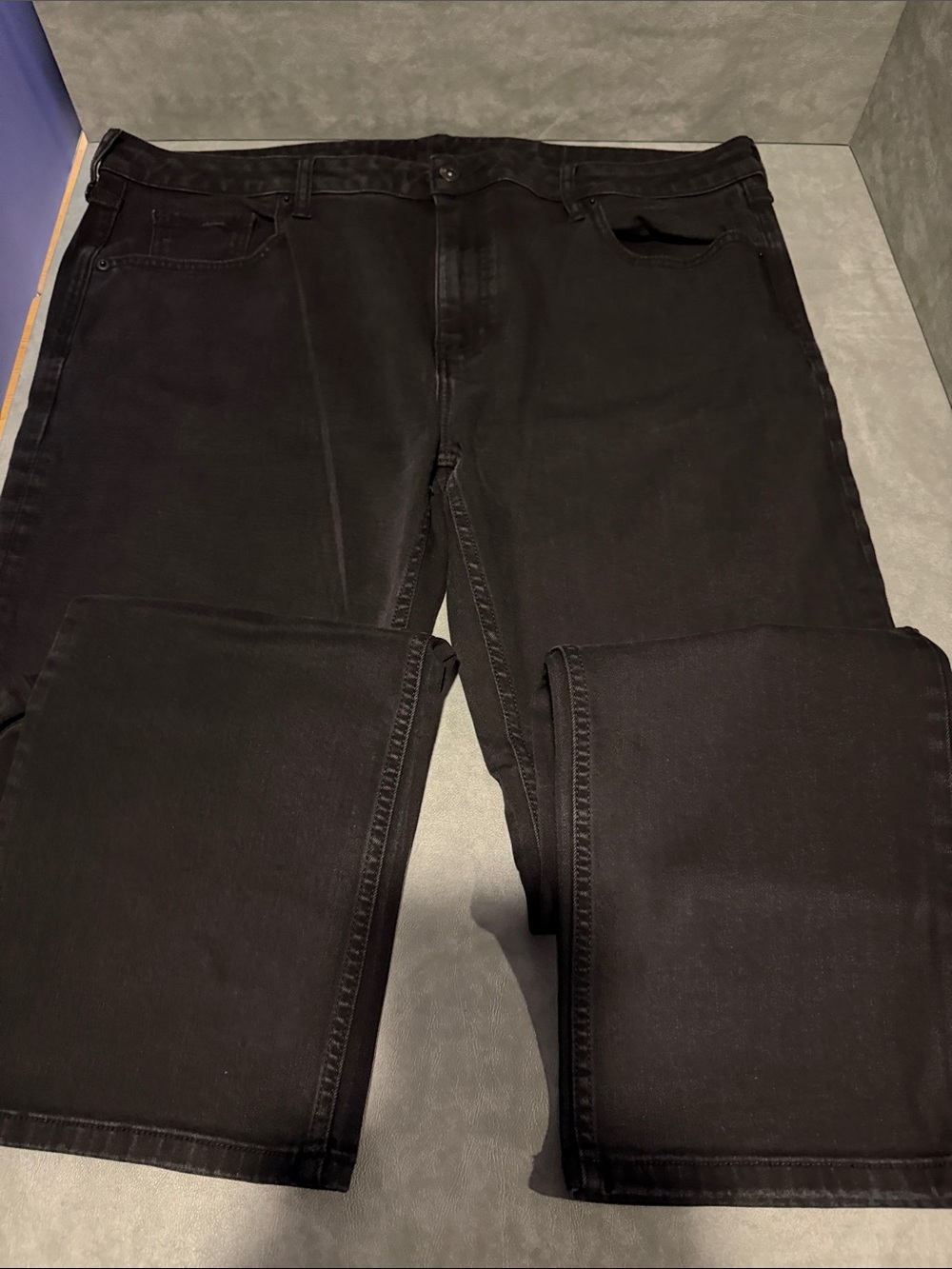 Slim Straight Black Men's Jeans